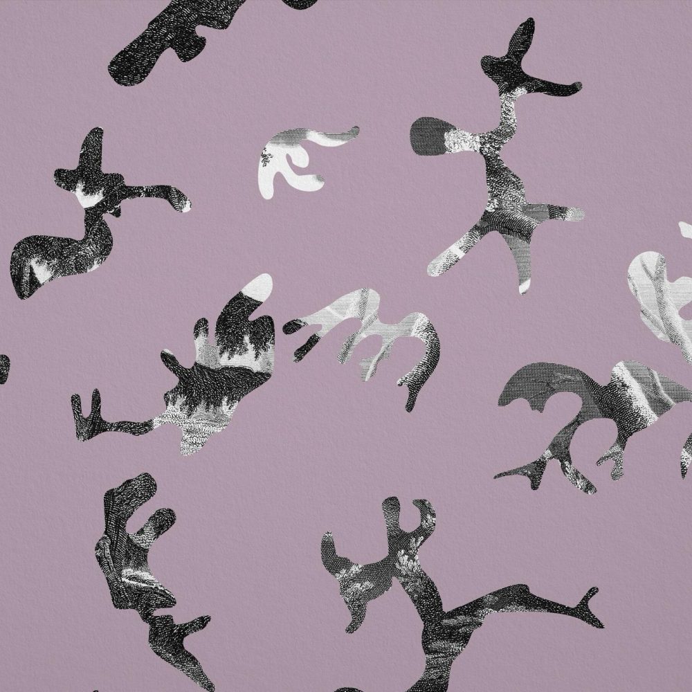 Find me in the Dark Rosa Retrò | Wallpaper — carta da parati MaVoix by Magnus Gjoen
