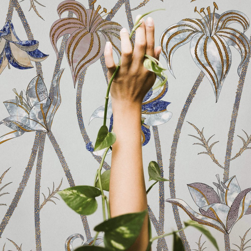 Fiori Ghiaccio | Wallpaper — carta da parati MaVoix by Marika Tardio