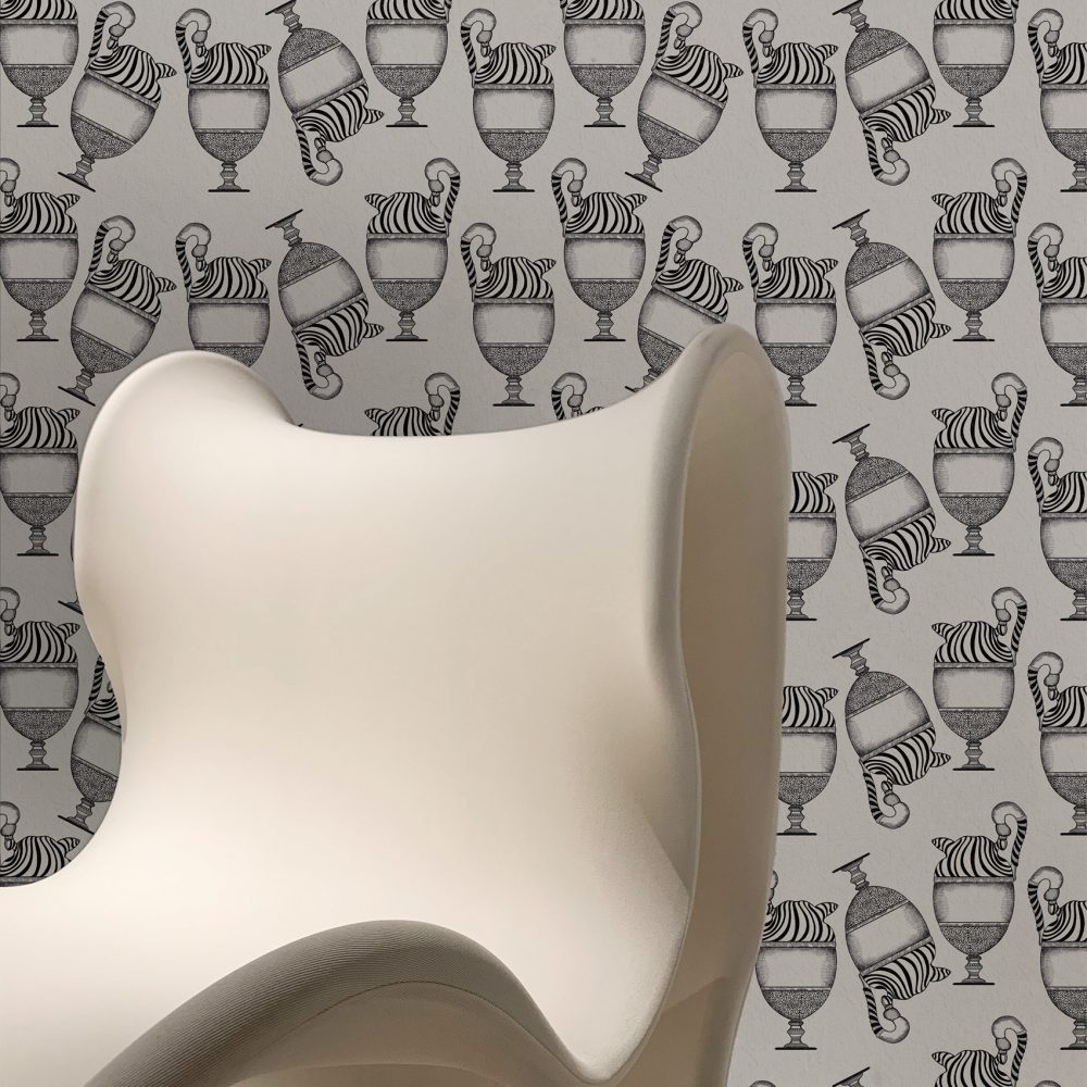 Fontana Bianco & Nero | Wallpaper — carta da parati MaVoix by Marika Tardio