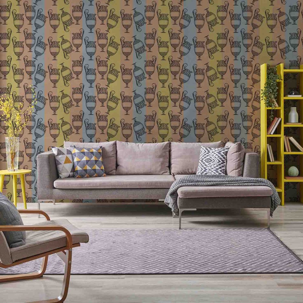 Fontana Righe | Wallpaper — carta da parati MaVoix by Marika Tardio