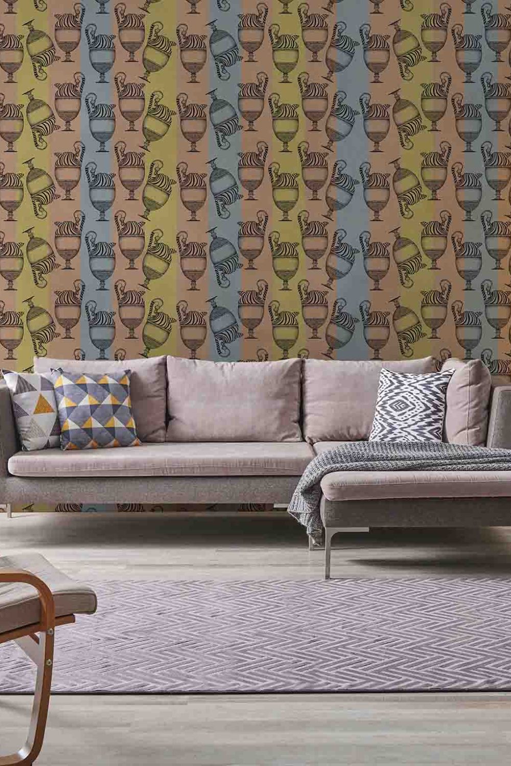 Fontana Righe | Wallpaper — carta da parati MaVoix by Marika Tardio