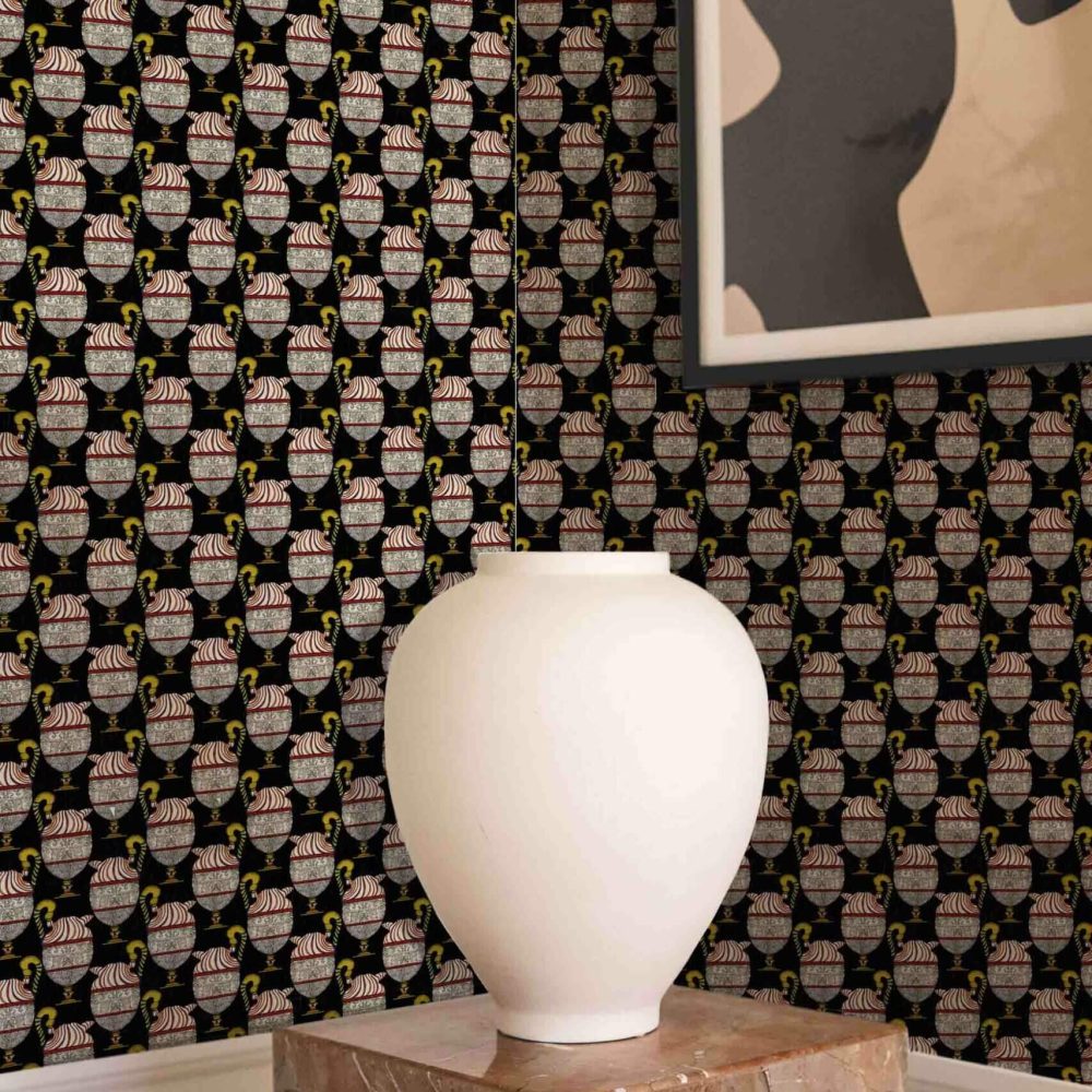 Fontana Nero Mezzanotte | Wallpaper — carta da parati MaVoix by Marika Tardio