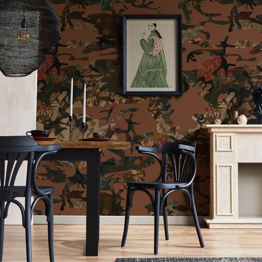 Hidden in Plain Sight Marsala Edition | Wallpaper — carta da parati MaVoix by Magnus Gjoen