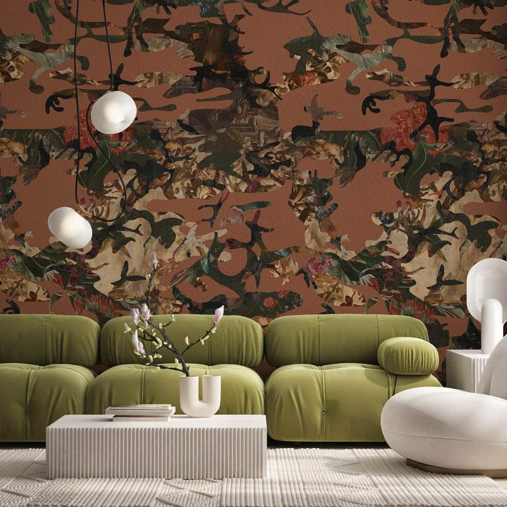 Hidden in Plain Sight Marsala Edition | Wallpaper — carta da parati MaVoix by Magnus Gjoen