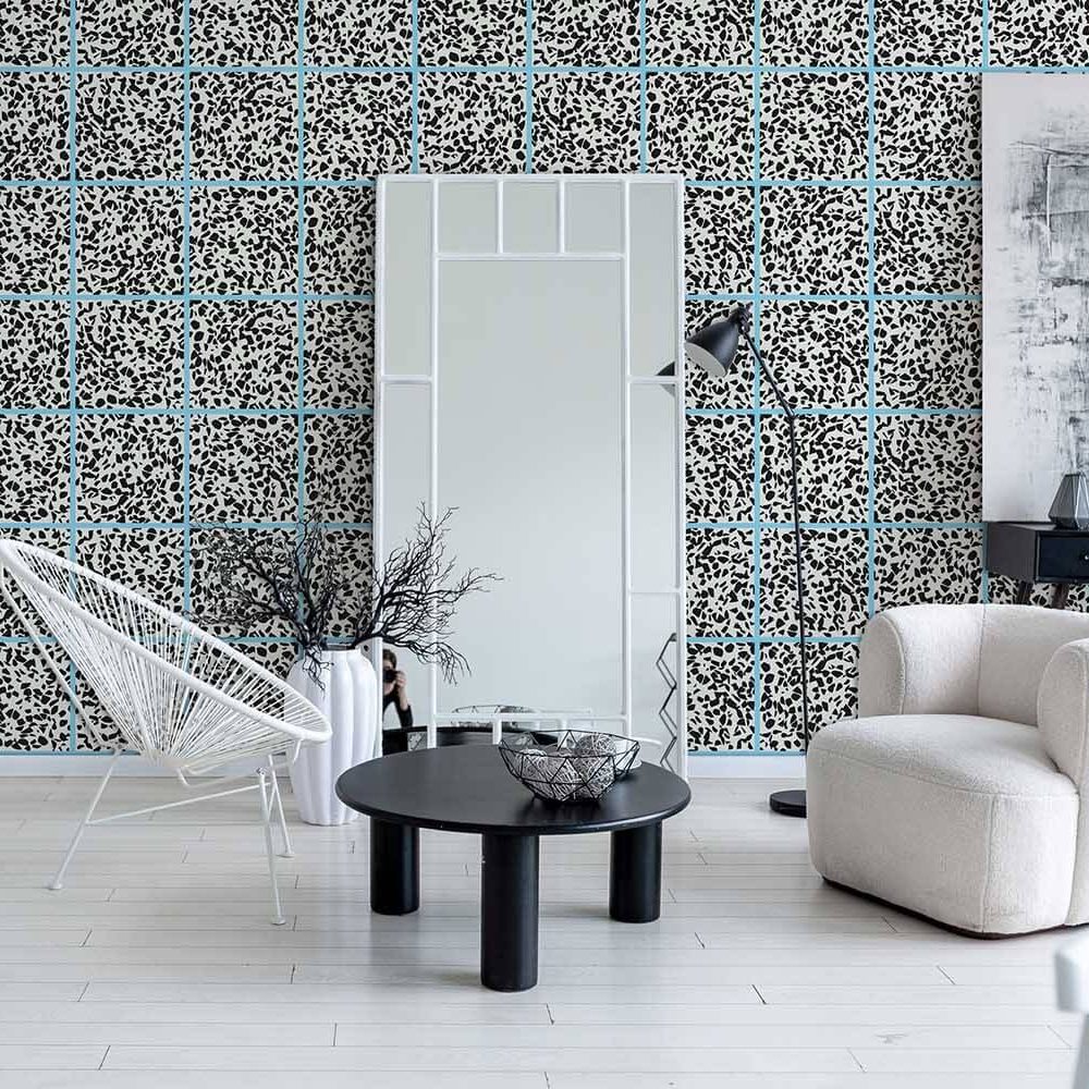Fuga Blue Java | Wallpaper — carta da parati MaVoix by Studio Lievito