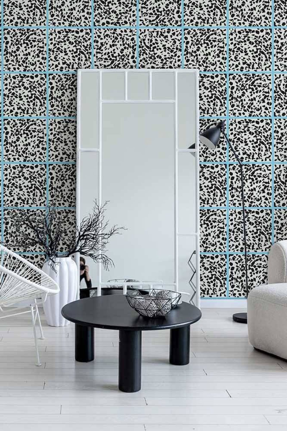 Fuga Blue Java | Wallpaper — carta da parati MaVoix by Studio Lievito