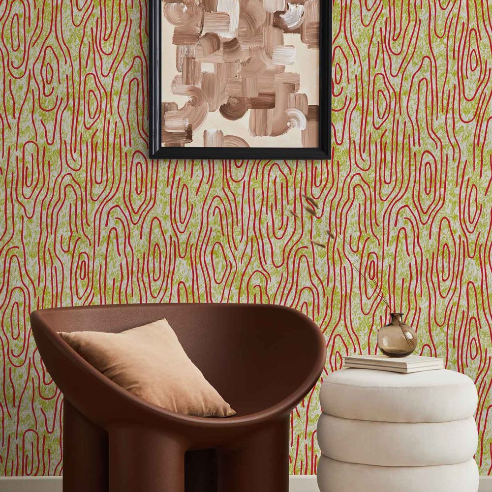 Vampa Incendio | Wallpaper — carta da parati MaVoix by Studio Lievito