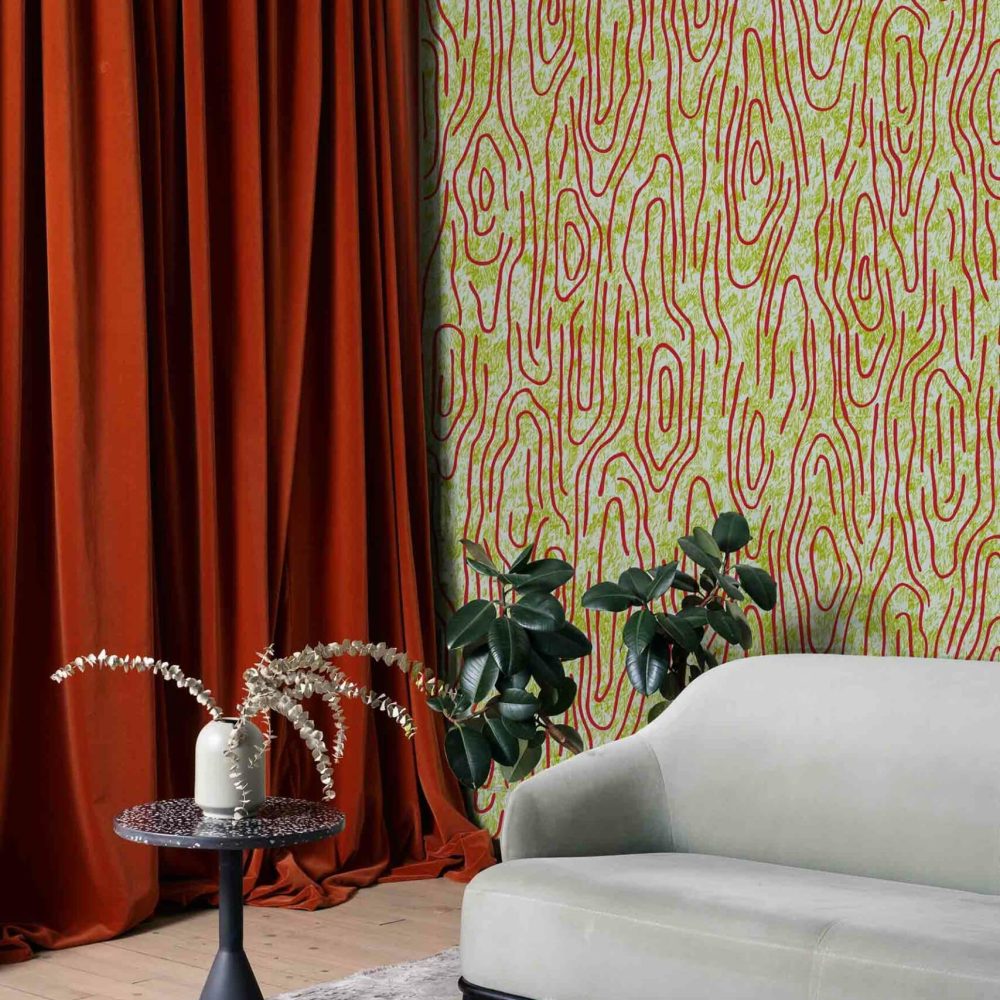 Vampa Incendio | Wallpaper — carta da parati MaVoix by Studio Lievito