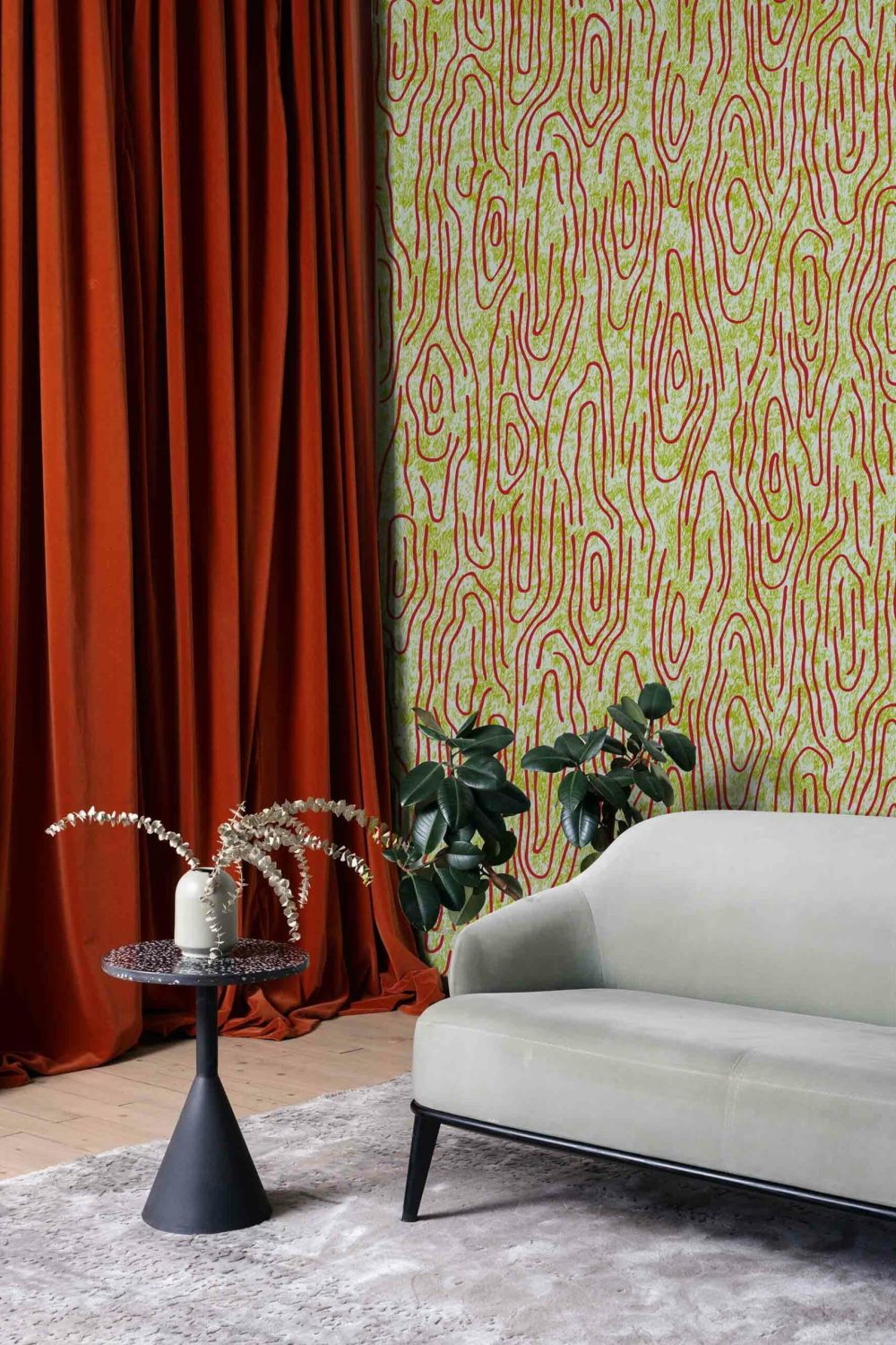 Vampa Incendio | Wallpaper — carta da parati MaVoix by Studio Lievito