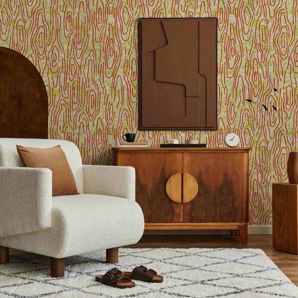 Vampa Incendio | Wallpaper — carta da parati MaVoix by Studio Lievito