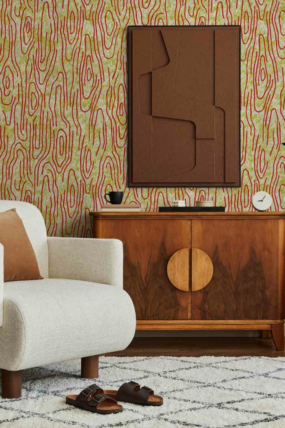 Vampa Incendio | Wallpaper — carta da parati MaVoix by Studio Lievito