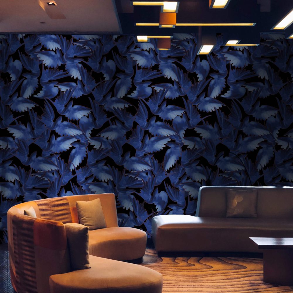 Misteriosa Black & Blue Edition | Wallpaper — carta da parati MaVoix by Leonardo Dini