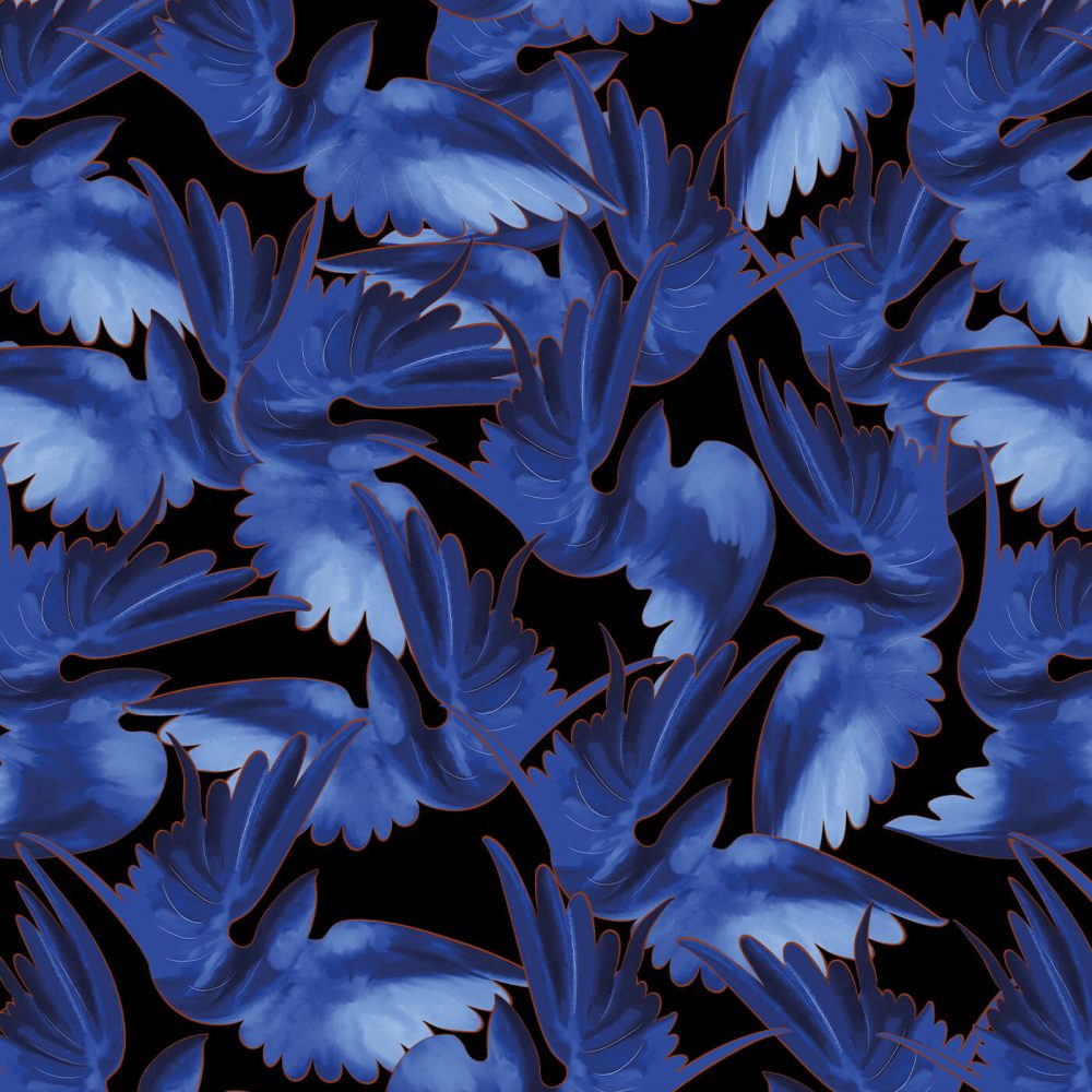 Misteriosa Black & Blue Edition | Wallpaper — carta da parati MaVoix by Leonardo Dini