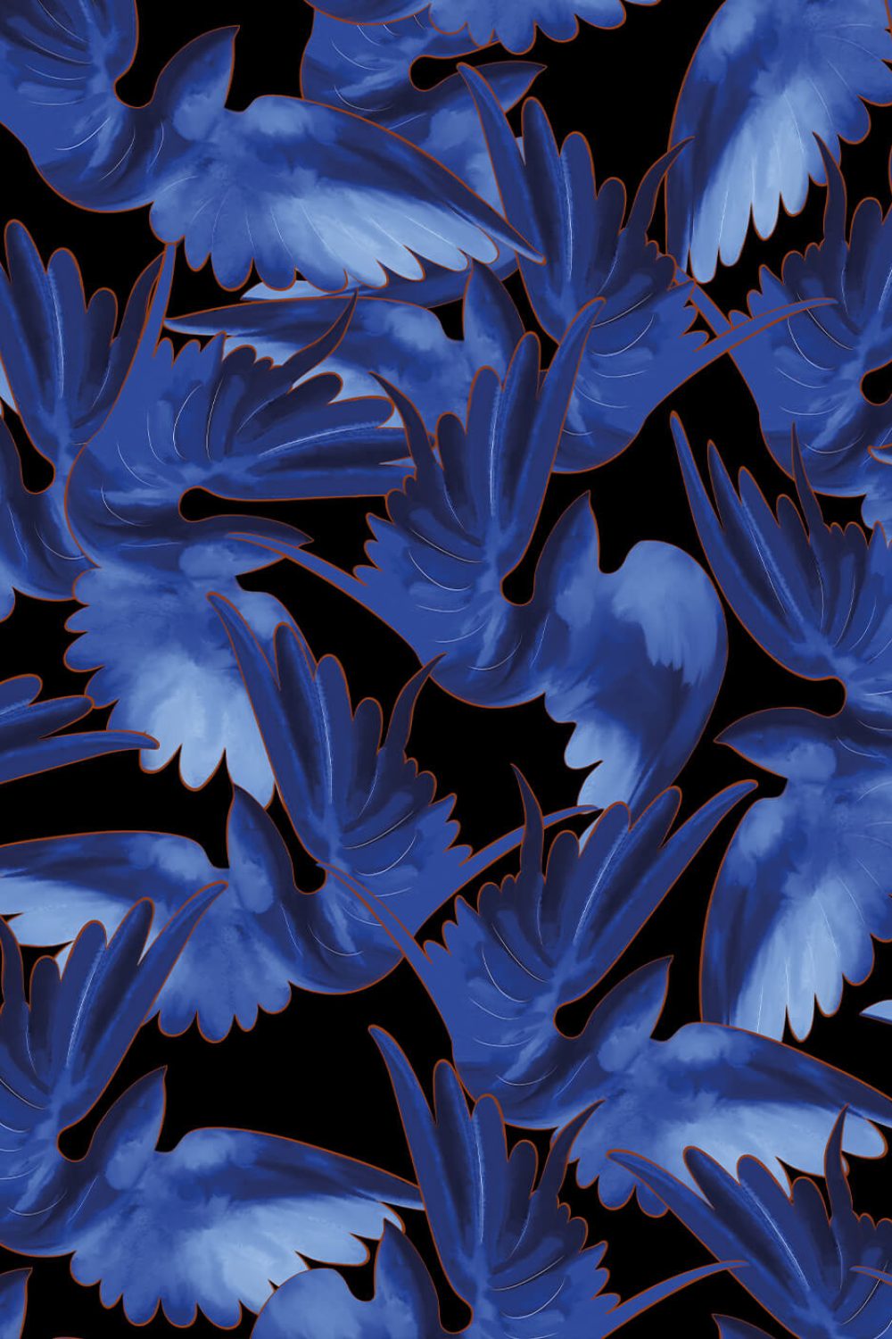 Misteriosa Black & Blue Edition | Wallpaper — carta da parati MaVoix by Leonardo Dini