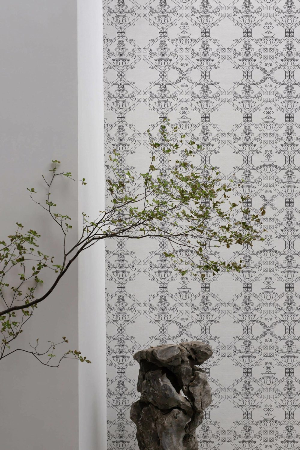 Ricamo Écru Cotone | Wallpaper — carta da parati MaVoix by Marika Tardio