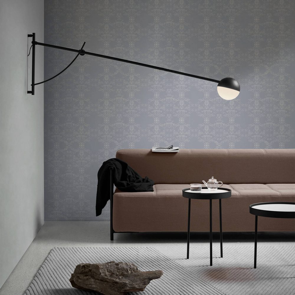 Ricamo Grigio Polvere | Wallpaper — carta da parati MaVoix by Marika Tardio