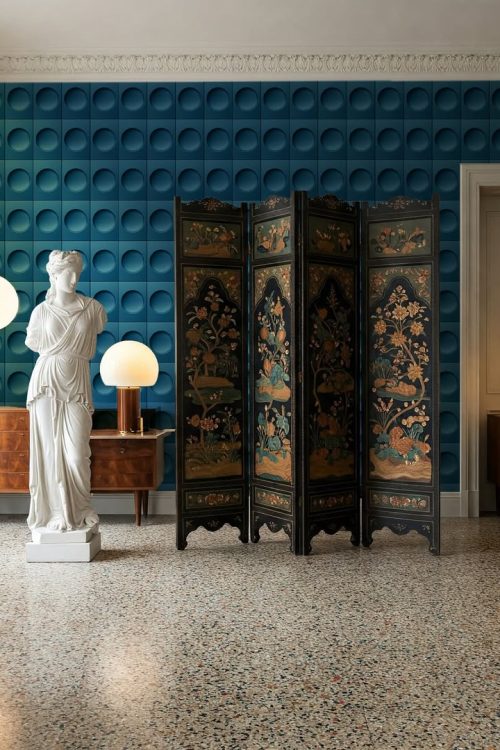Rosetta Blu Mediceo | Carta da parati — carta da parati MaVoix by Costantino Gucci