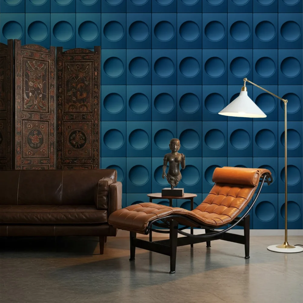 Rosetta Blu Mediceo | Wallpaper — carta da parati MaVoix by Costantino Gucci