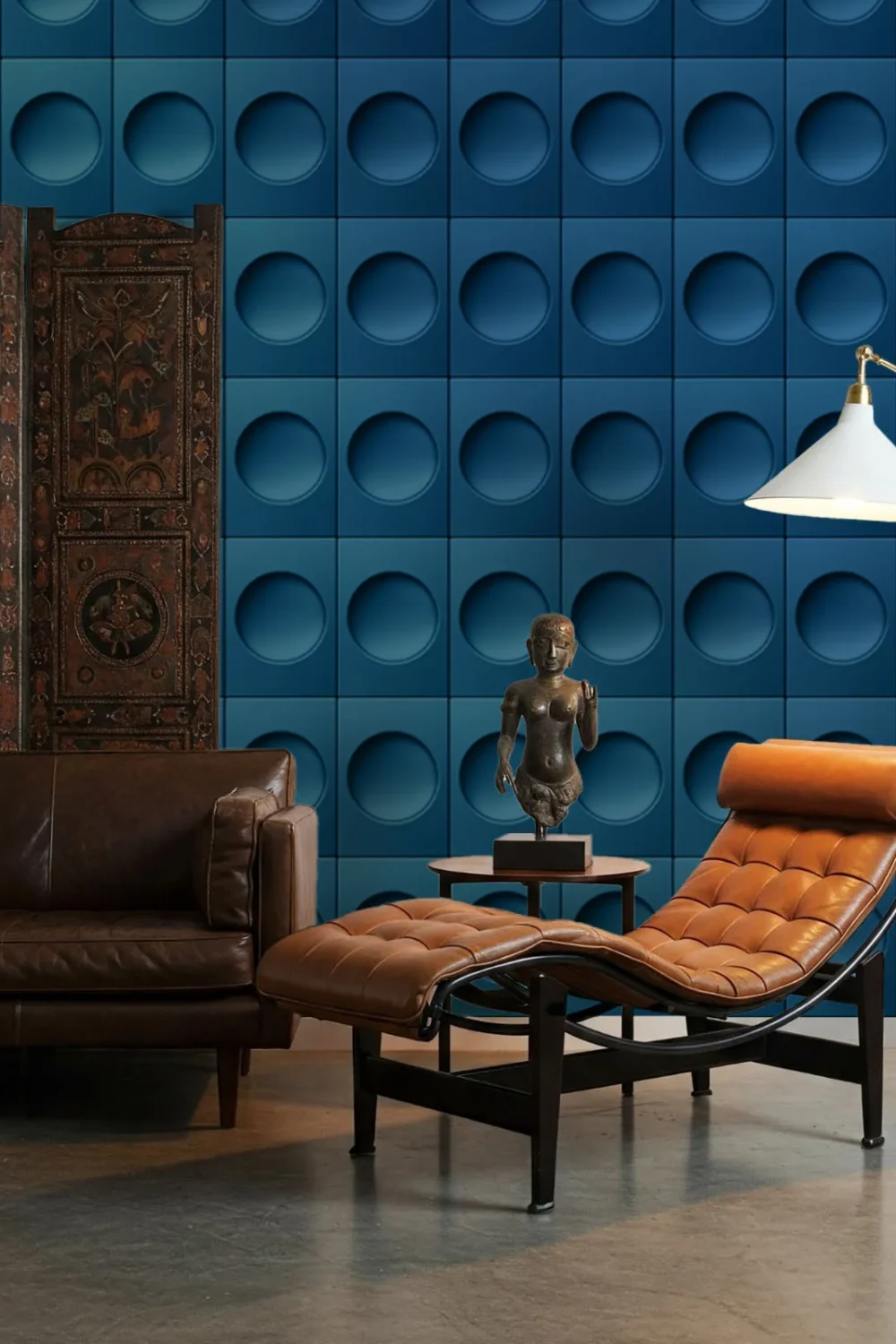 Rosetta Blu Mediceo | Wallpaper — carta da parati MaVoix by Costantino Gucci