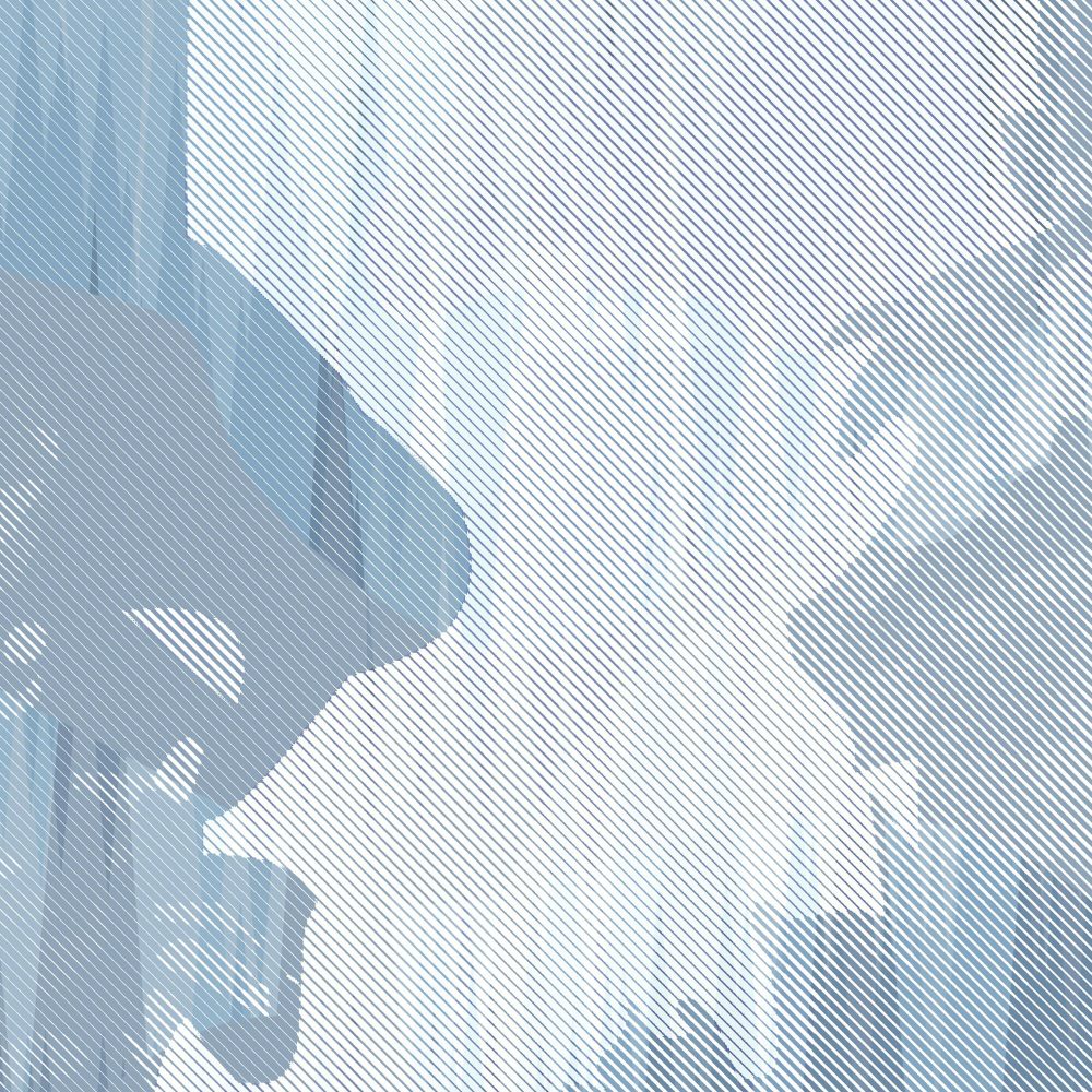 Storm of Stones and Shadows Light Blue Edition | Wallpaper — carta da parati MaVoix by Magnus Gjoen