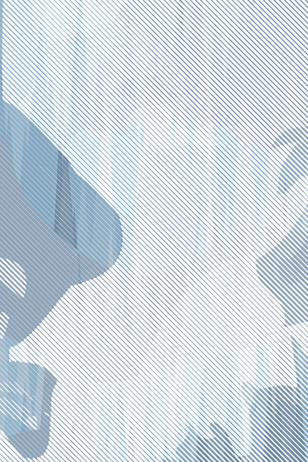 Storm of Stones and Shadows Light Blue Edition | Wallpaper — carta da parati MaVoix by Magnus Gjoen