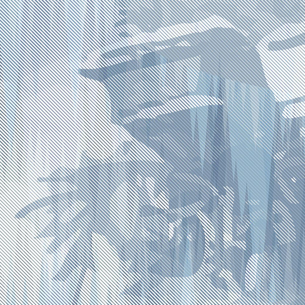 Storm of Stones and Shadows Light Blue Edition | Wallpaper — carta da parati MaVoix by Magnus Gjoen