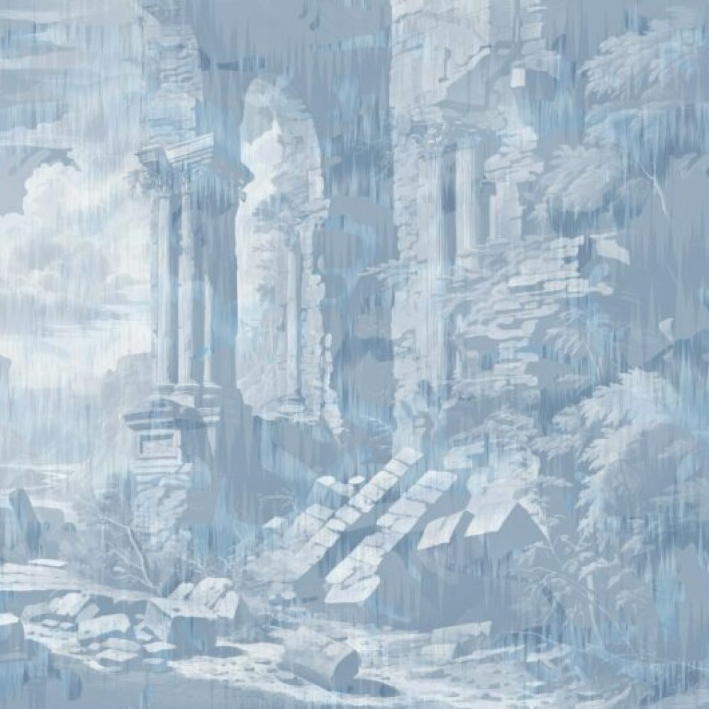 Storm of Stones and Shadows Light Blue Edition | Wallpaper — carta da parati MaVoix by Magnus Gjoen