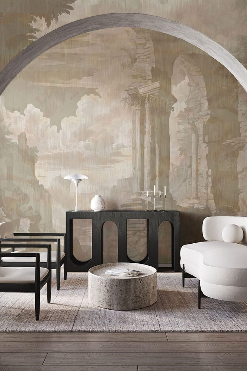 Storm of Stones and Shadows Tortora Edition | Wallpaper — carta da parati MaVoix by Magnus Gjoen