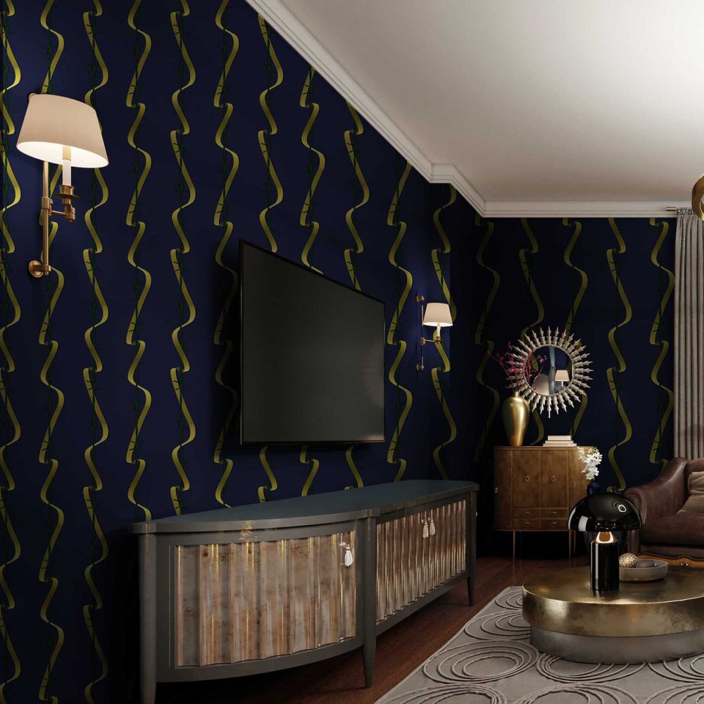 True Love isn’t Hearts and Flowers Blu Notte | Wallpaper — carta da parati MaVoix by Magnus Gjoen