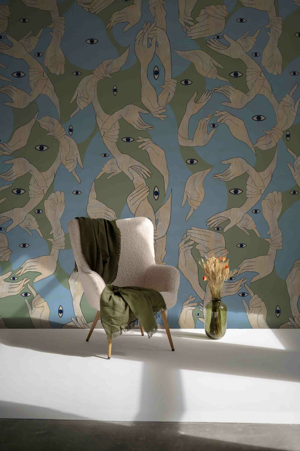 Uno, Nessuno Camouflage Chiaro | Wallpaper — carta da parati MaVoix by Marika Tardio