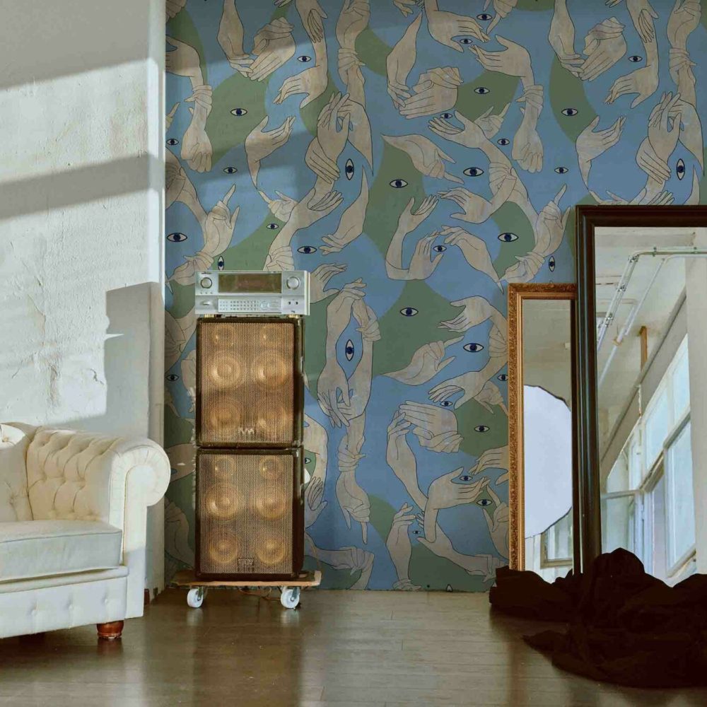 Uno, Nessuno Camouflage Chiaro | Wallpaper — carta da parati MaVoix by Marika Tardio