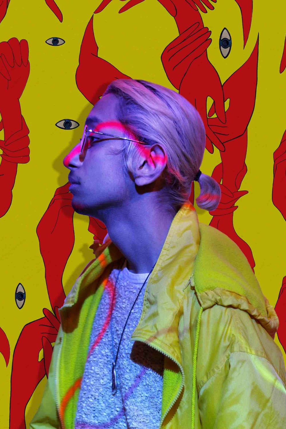 Uno, Nessuno Fluo | Wallpaper — carta da parati MaVoix by Marika Tardio