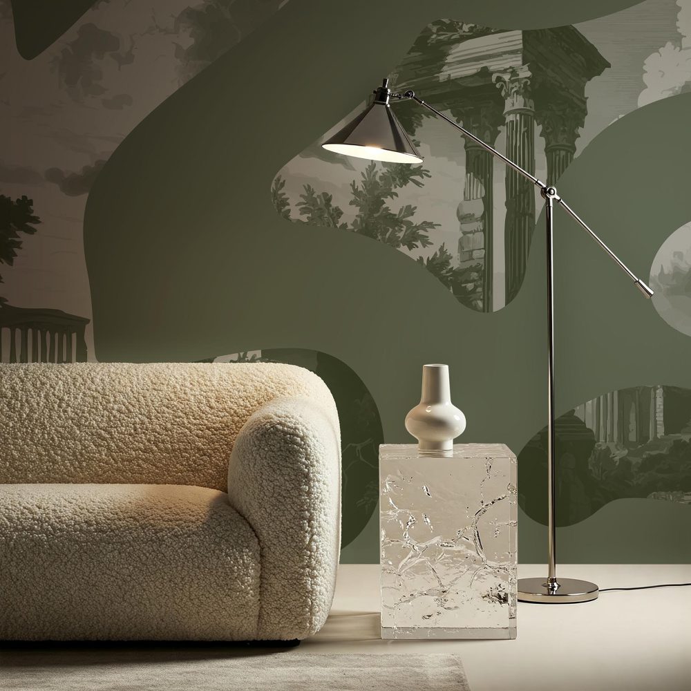 Whispers of the Forgotten Sage Green Edition | Wallpaper — carta da parati MaVoix by Magnus Gjoen